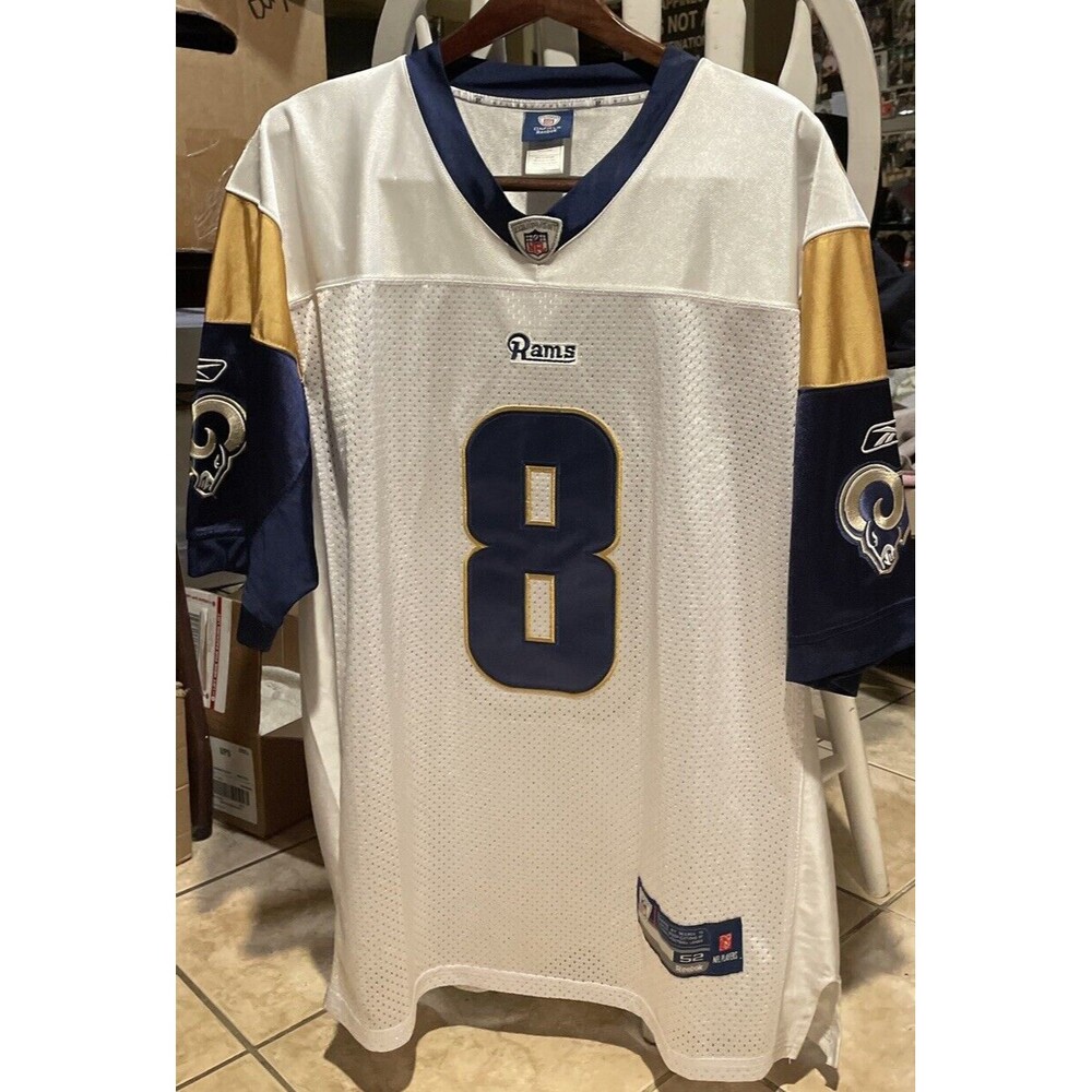 Reebok NFL ON FIELD Los Angeles Rams Sam Bradford #8 Jersey Size 52
